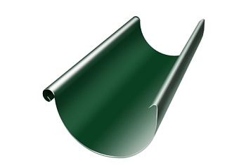 Желоб полукруглый GL PU 125 мм 3 м RAL 6005 зеленый мох