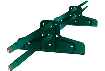 Снегозадержатель Стандарт Т4 d 25 RAL 6005 (1м)