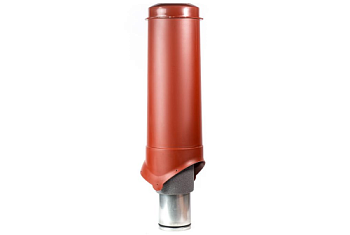 Выход вентиляции Krovent Pipe-VT 125/700 ИЗ красно-коричневый