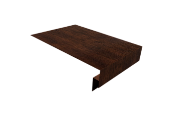 Планка околооконная сложная 250х50х18 (j-фаска) Grand Line 0,45 Print-Double Premium Cherry Wood Dark F (3м)