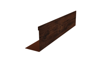 Нащельник 25х35 для забора жалюзи к ламели 125 Texas Grand Line 0,45 Print Elite Cherry Wood TwinColor (L2,0)
