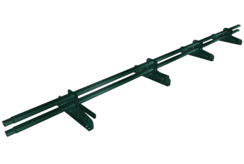 Снегозадержатель трубчатый для фальца Premium 45х25 RAL 6005 (3м) оцинкованный