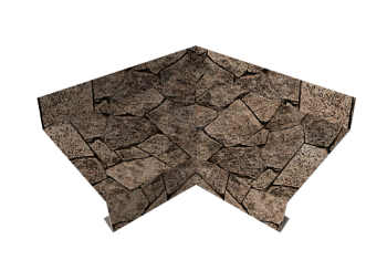 Угол отлива внутренний 50 Grand Line 0,45 Print Elite с пленкой King Stone TwinColor