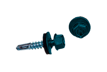 Саморез по металлу Daxmer 5,5х25 RAL 5009 (250) сверло №3
