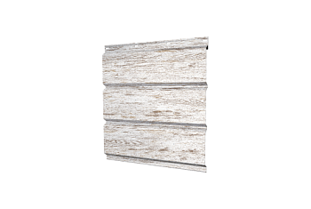 Софит металлический Классик Grand Line полная перфорация 0,45 Print Elite с пленкой Snow Wood TwinColor