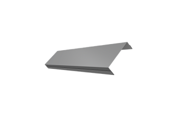 Ламель обратная 100 забора жалюзи Texas Grand Line 0,45 PE RAL 9006бело-алюминиевый