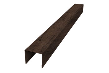 Стойка боковая крепежная для забора жалюзи Palermo Grand Line 0,45 Print Premium Antique Wood TwinColor (2,5м)
