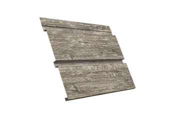 Софит металлический Квадро Брус Grand Line с перфорацией 0,45 Print Elite с пленкой Nordic Wood TwinColor