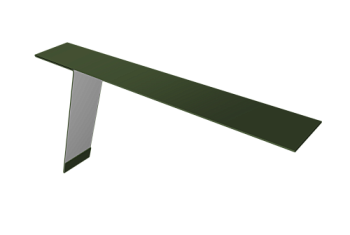 Планка карнизная фальц 130х80 Grand Line 0,5 Satin Matt TX RAL 6020 хромовая зелень (2м)