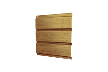 Софит металлический Классик Grand Line полная перфорация 0,45 Print Elite с пленкой Honey Wood TwinColor