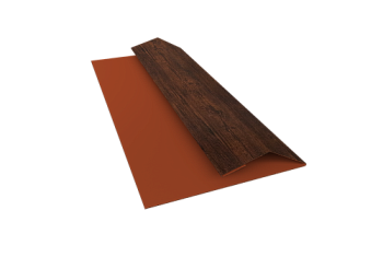 Планка финишная Блок-Хаус new Grand Line 0,45 Print Premium Cherry Wood Dark FTC (2м)