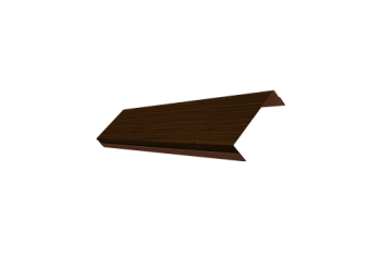 Ламель обратная 100 забора жалюзи Texas Grand Line 0,45 Print Elite Choco Wood TwinColor