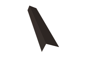 Планка на коньковый аэратор 30х20 Grand Line Фартук S8 0,45 PE с пленкой RR 32 темно-коричневый (2м)