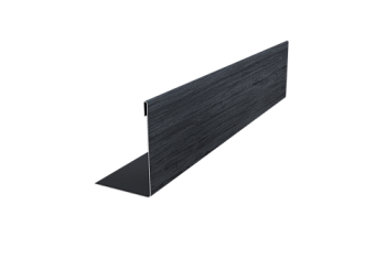 Нащельник 25х35 для забора жалюзи к ламели 125 Texas Grand Line 0,45 Print Premium Grey Wood TwinColor (L2,0)