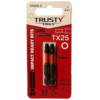 Биты ударные Trusty-Tools TX25 50 мм (2 шт)