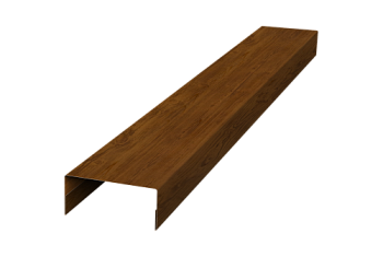 Крышка 30х15 для забора жалюзи Texas Grand Line 0,45 Print-double Elite Golden Wood (3м)