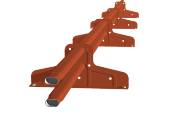 Снегозадержатель Стандарт Т4 d 40х20 RAL 8004 (3м)