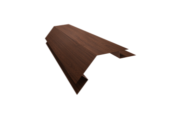Планка угла внешнего сложного 135 градусов Экобрус Grand Line 0,45 Print Elite Choco Wood TwinColor (2м)