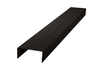 Крышка 45х20 для забора жалюзи Texas Grand Line 0,45 Print Elite Coffee Wood TwinColor (2м)
