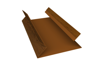 Планка угла внутреннего составная верхняя 0,45 Print Elite Golden Wood TwinColor (2м)