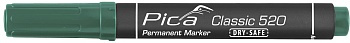 Маркер перманентный Dry-Safe Pica 520/36 зелёный