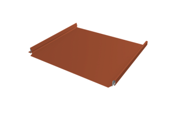 Кликфальц Pro v02 Grand Line 0,5 Satin Matt с пленкой на замках RAL 8004 терракота