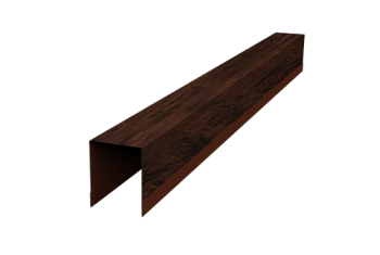 Планка опорная составная внутренняя для забора жалюзи Palermo Grand Line 0,45 Print Elite Cherry Wood TwinColor (3м)