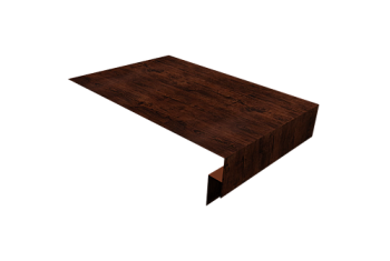 Планка околооконная сложная 250х50х18 (j-фаска) Grand Line 0,45 Print Elite Cherry Wood TwinColor (2м)