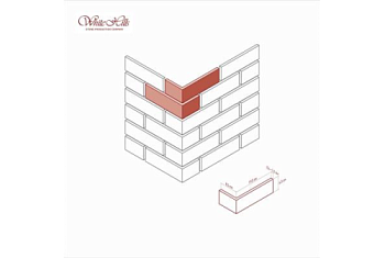 Угловой элемент White Hills Торн Брик 329-25 с расшивкой 1,2 см