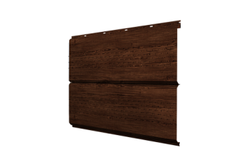 Софит металлический ЭкоБрус new Grand Line c перфорацией 0,45 Print Elite с пленкой Cherry Wood TwinColor