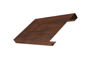 Ламель лицевая 150 забора жалюзи Texas Grand Line 0,45 Print-Double Premium Cherry Wood Dark F