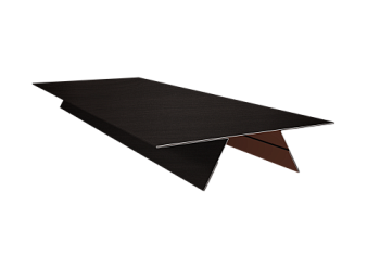 Планка стыковочная составная верхняя 0,45 Print Elite Coffee Wood TwinColor (3м)