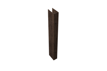 Стойка для забора жалюзи Texas (для калиток и ворот) Grand Line 0,45 Print-double Elite Antique Wood (2м)