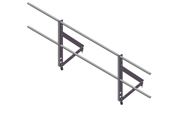 Ограждение кровельное Optima 0,65х2м RAL 8017