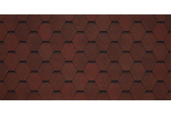 Черепица гибкая Tegola Garda rosso 409 (красный)