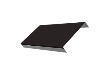 Ламель обратная 150 забора жалюзи Texas Grand Line 0,5 Satin Matt RAL 9005 черный