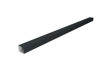 Труба гофрированная Vortex Lite Matt 76х102х3000мм RAL 7016 антрацитово-серый