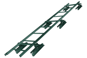 Лестница кровельная для фальца RAL 6005 (3м)