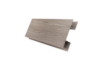Планка H-образная Экобрус 0,45 Print Elite с пленкой White Wood TwinColor (2м)