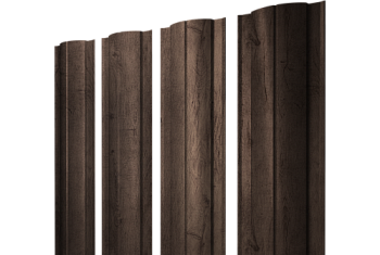 Штакетник Круглый с прямым резом Grand Line 0,45 Print Premium Almond Wood Fresh