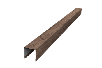 Планка вертикальная лицевая для забора жалюзи Palermo Grand Line 0,45 Print Premium Almond Wood Fresh (3м)
