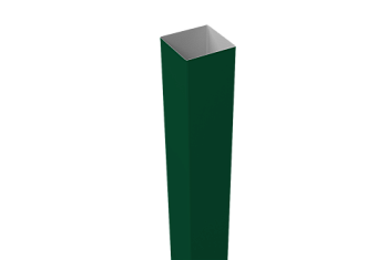 Столб 60х60х2,0х3000 Colority Black металл неоцинкованный с полимерным покрытием RAL 6005 GL