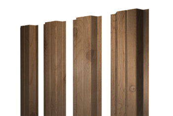 Штакетник П-образный A с прямым резом Grand Line 0,45 Print Premium Pine Wood Fresh