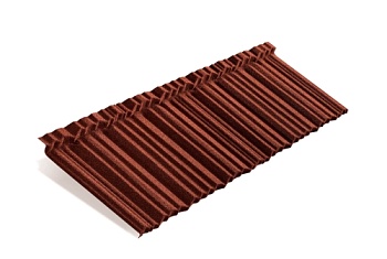 Лист композитной черепицы Metrotile MetroShake 2 красный
