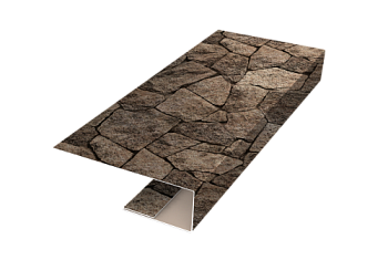 J-Профиль 12мм Grand Line 0,45 Print Elite King Stone TwinColor (2м)