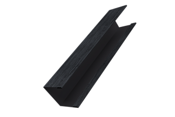 Крышка для забора жалюзи Milan Slim Grand Line 0,45 Print Premium Grey Wood TwinColor (2,5м)