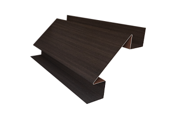 Планка угла внутреннего сложного Блок-Хаус new Grand Line 0,45 Print Elite Coffee Wood TwinColor (2м)