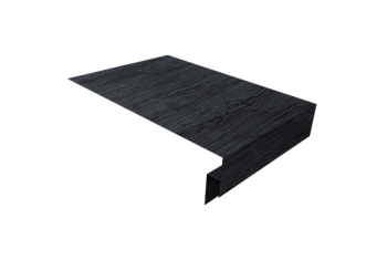 Планка околооконная сложная 300х50х18 (j-фаска) Grand Line 0,45 Print Premium Grey Wood TwinColor (3м)