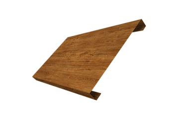 Ламель лицевая 200 забора жалюзи Texas Grand Line 0,45 Print-Double Elite Golden Wood
