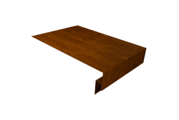 Планка околооконная сложная 250х50х12 (j-фаска) Grand Line 0,45 Print-Double Premium Golden Wood Intense F (2м)